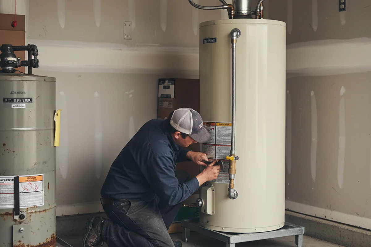 Water heater and shutoff valve replacement in Beallsville
